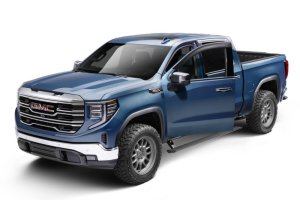 GMC Sierra 1500 Running Boards - AMP Research - PowerStep Plug-N-Play - Black - `22-`26